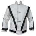 MJ Real Leather WHITE Thriller Jacket (All Sizes!) - Click Image to Close